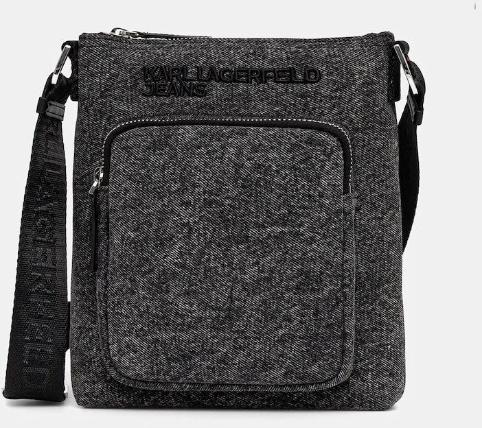 Malá taška Karl Lagerfeld Jeans čierna farba, A3M30254