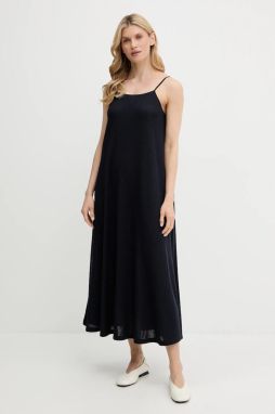 Šaty Marc O'Polo tmavomodrá farba, maxi, oversize, 5000006568