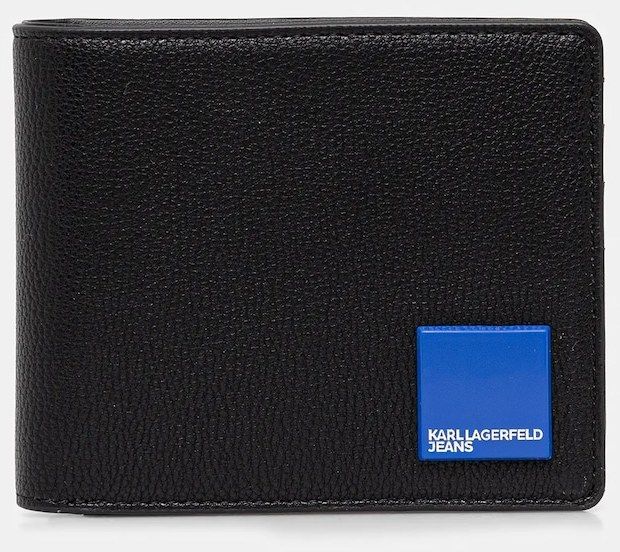 Peňaženka Karl Lagerfeld Jeans pánska, čierna farba, A3M32070