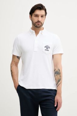Bavlnené polo tričko Polo Ralph Lauren biela farba, jednofarebná, 710971068