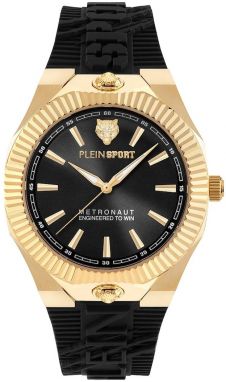 Hodinky PLEIN SPORT METRONAUT 42 MM pánske, čierna farba, PSCGA0325