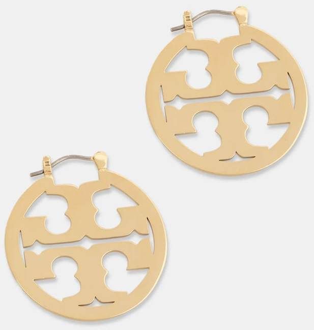 Pozlátené náušnice Tory Burch Miller 153685-720