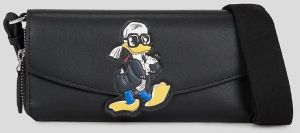 Kožená peňaženka Karl Lagerfeld KL X DISNEY čierna farba, A3W32079