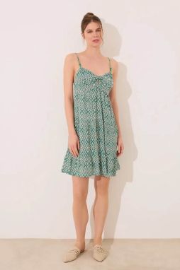 Šaty women'secret zelená farba, mini, áčkový strih, 4479838
