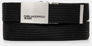 Opasok Karl Lagerfeld Jeans čierna farba, A3M33128