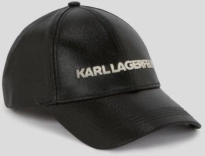 Šiltovka Karl Lagerfeld čierna farba, s nášivkou, A3W33140