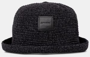 Bavlnený klobúk Calvin Klein čierna farba, bavlnený, LV04K5064G