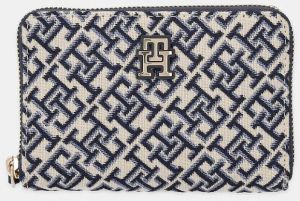Peňaženka Tommy Hilfiger dámska, tmavomodrá farba, AW0AW17479