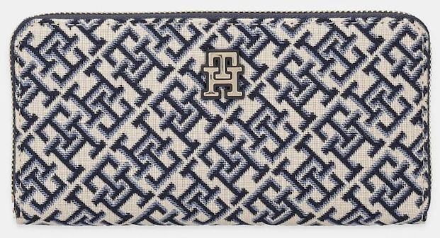 Peňaženka Tommy Hilfiger dámska, tmavomodrá farba, AW0AW17478