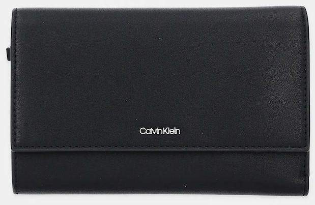 Peňaženka Calvin Klein dámska, čierna farba, LV04F1031G
