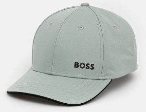 Bavlnená šiltovka BOSS Green zelená farba, s potlačou, 50519219