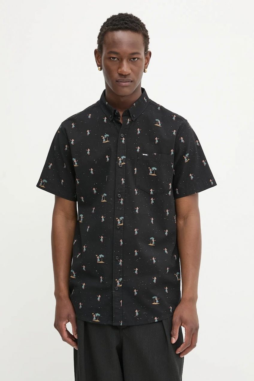 Košeľa Rip Curl béžová farba, regular, s golierom button-down, 01PMSH
