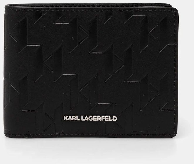 Kožená peňaženka Karl Lagerfeld  K/IKON pánska, čierna farba, A1M32015
