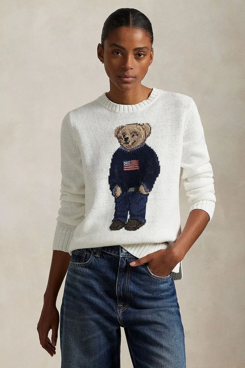 Sveter Polo Ralph Lauren biela farba, 211978359