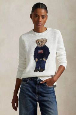 Sveter Polo Ralph Lauren biela farba, 211978359