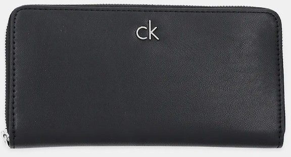 Peňaženka Calvin Klein dámska, čierna farba, LV04F1034G