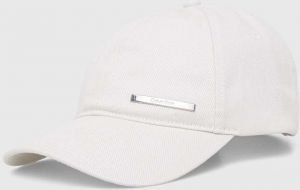 Bavlnená šiltovka Calvin Klein béžová farba,s nášivkou,K50K510661
