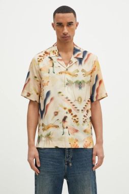 Košeľa Paul Smith pánska, hnedá farba, regular, M1R-905U-P02576