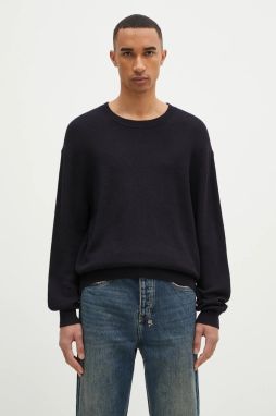 Vlnený sveter Paul Smith pánsky, tmavomodrá farba, M1R-247Z-P02587