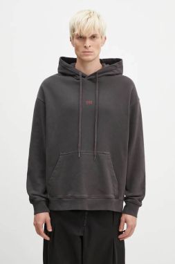 Bavlnená mikina KSUBI Hit List Biggie Hoodie pánska, čierna farba, s kapucňou, s nášivkou, MFA24FL001