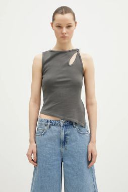 Top KSUBI Twisted Tank dámsky, šedá farba, WPS25SI004