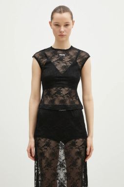 Top KSUBI Slim dámsky, čierna farba, WPS25FT003