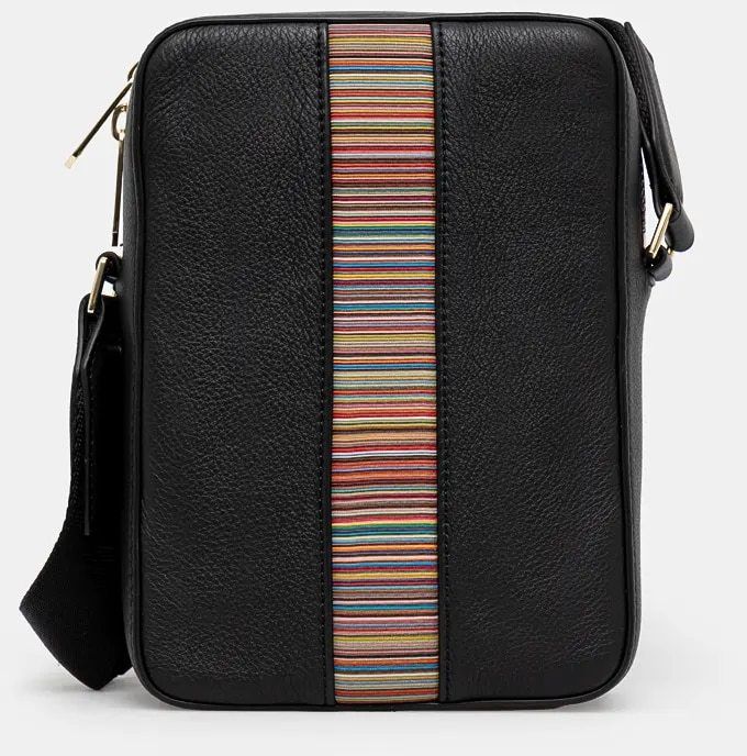 Kožená taška Paul Smith čierna farba, M1A-7745-BMULTI