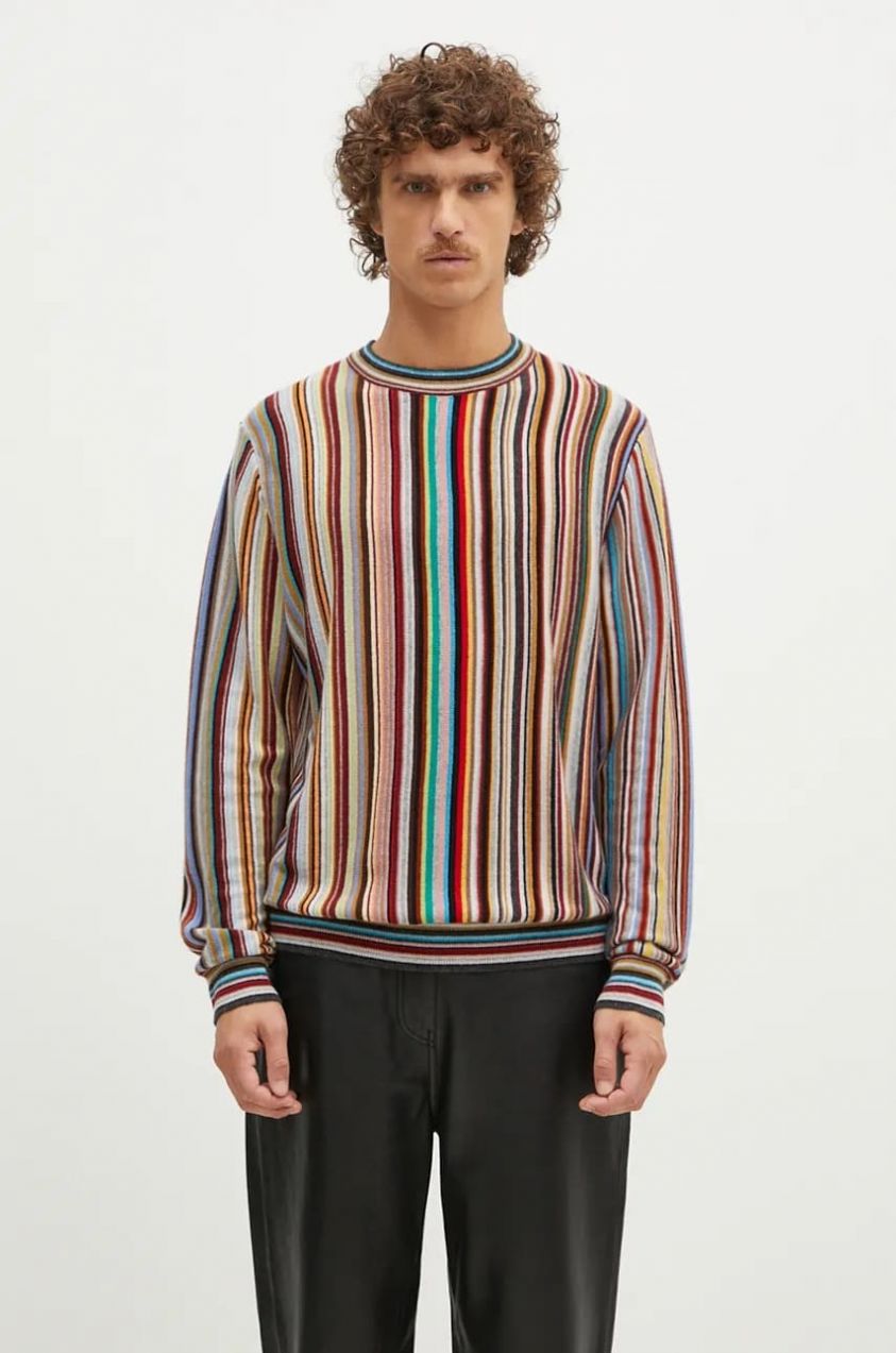 Kašmírový sveter Paul Smith tenký, M1R-904Y-N02502