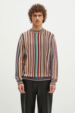 Kašmírový sveter Paul Smith tenký, M1R-904Y-N02502
