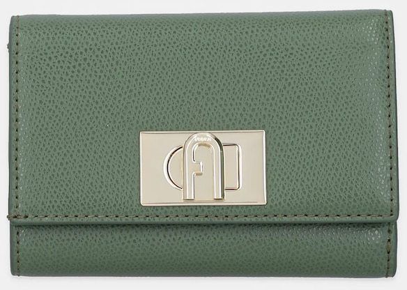 Kožená peňaženka Furla zelená farba, WP00225.ARE000.OLI00