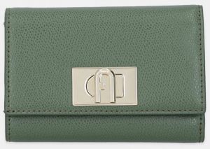 Kožená peňaženka Furla zelená farba, WP00225.ARE000.OLI00