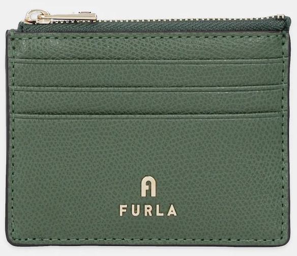 Kožená peňaženka Furla zelená farba, WP00388.ARE000.OLI00