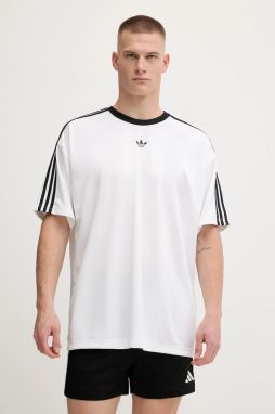 Tričko adidas Originals Jacquard Jersey pánske, biela farba, s nášivkou, JW5877