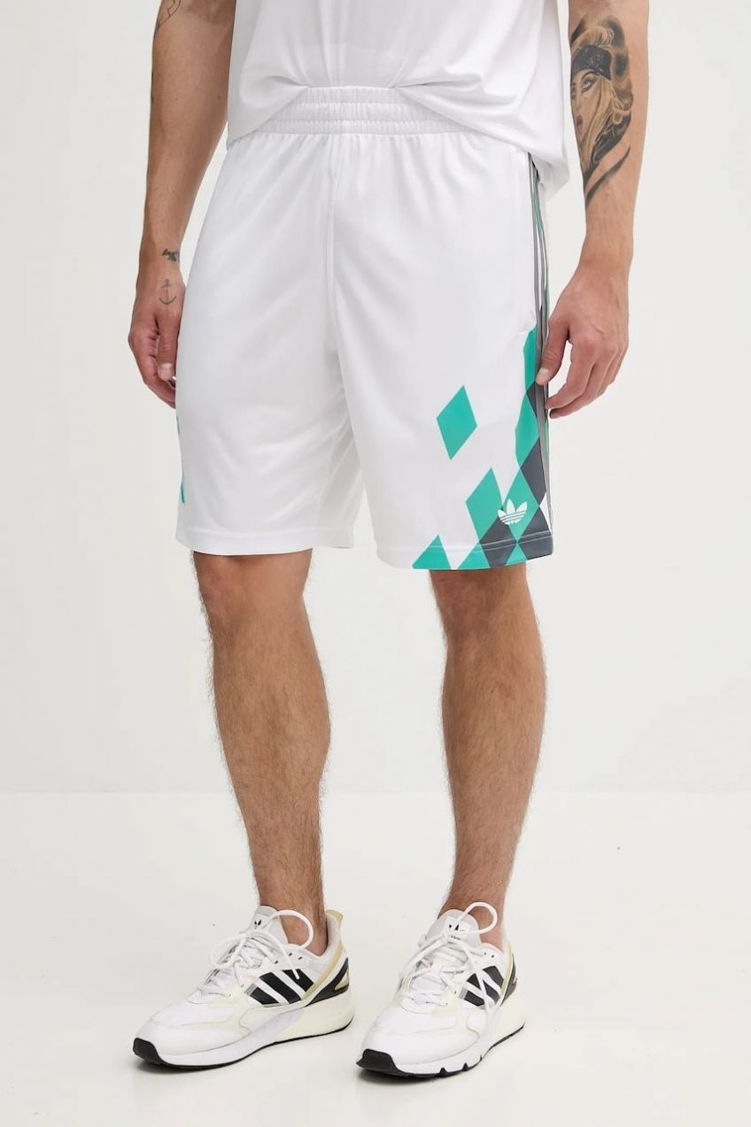 Šortky adidas Originals Nuwave 90 Short biela farba, KD4875