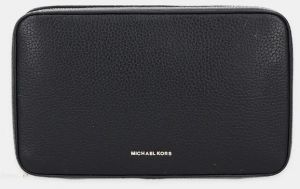 Kožená kozmetická taška MICHAEL Michael Kors čierna farba, 32T5GTMV3L