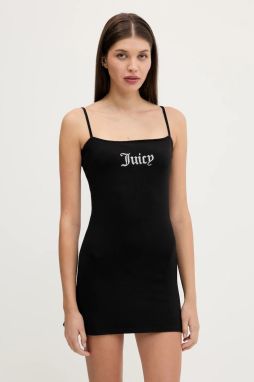 Šaty Juicy Couture HAYLEY MINI DRESS čierna farba, mini, priliehavé, JCWED225304