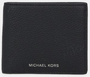 Kožená peňaženka Michael Kors HUDSON čierna farba, 39S4LHUF2L