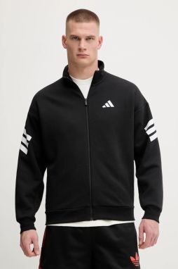 Mikina adidas Future Icons čierna farba, s potlačou, JD4885