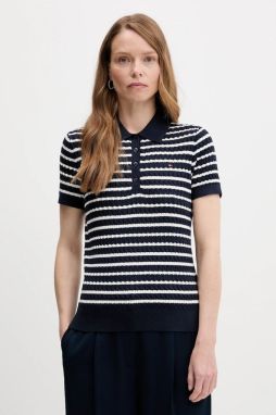 Bavlnený sveter Tommy Hilfiger tmavomodrá farba, ľahký, WW0WW41474