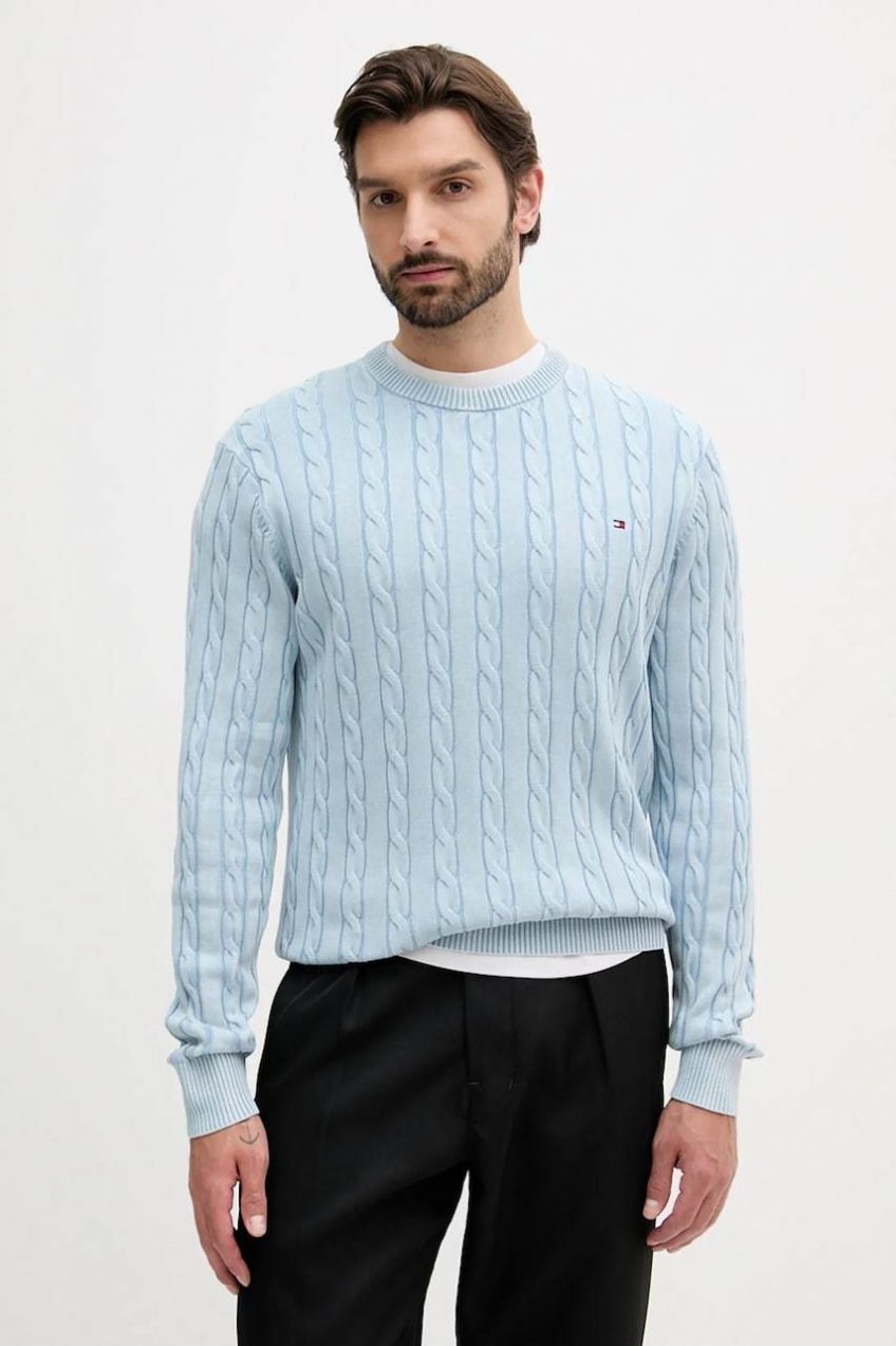 Bavlnený sveter Tommy Hilfiger ľahký, MW0MW39524
