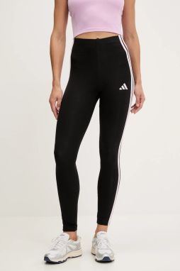 Legíny adidas Essentials čierna farba, s nášivkou, JW1815