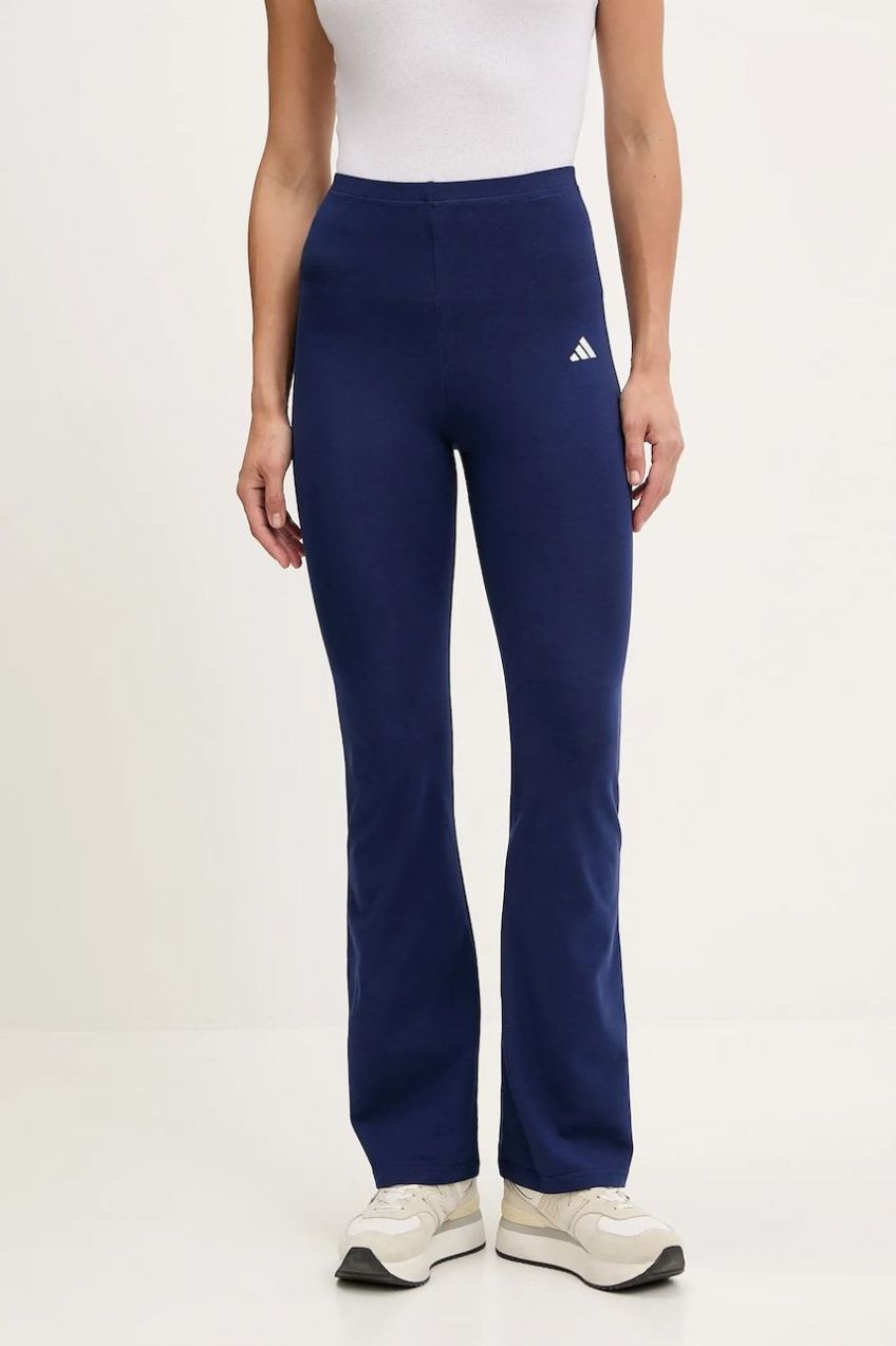 Legíny adidas Essentials tmavomodrá farba, jednofarebné, JD3073