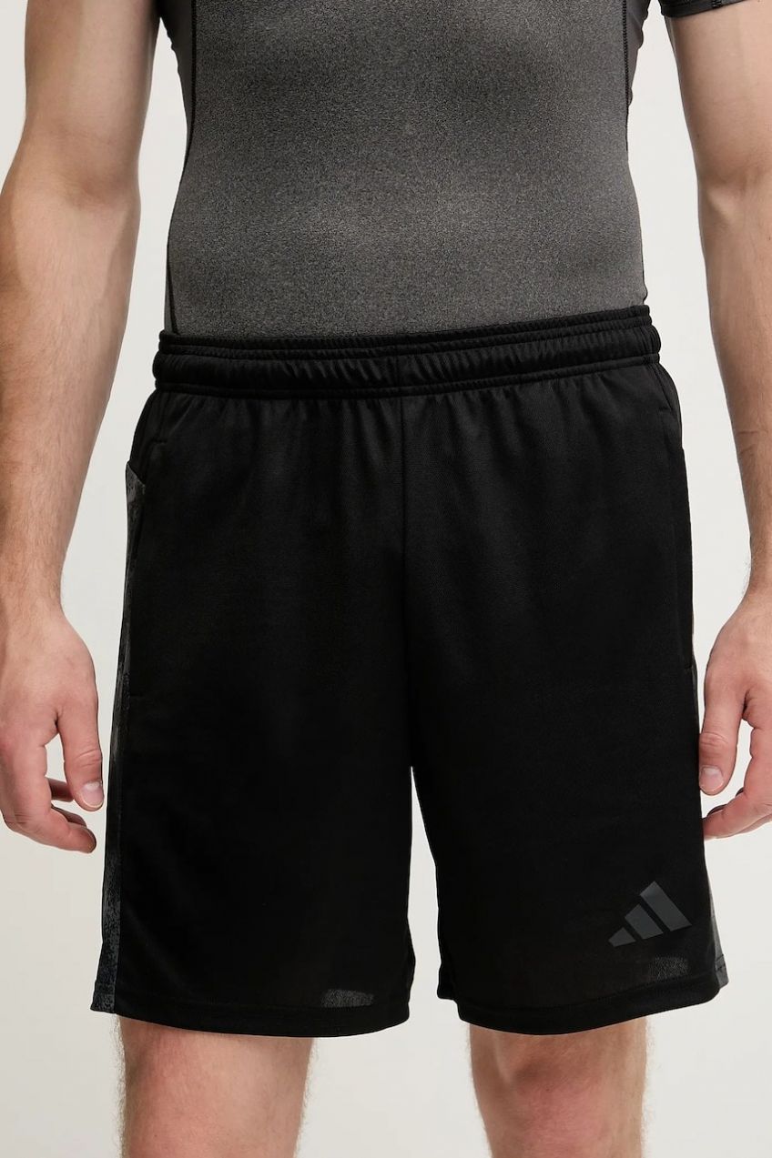 Tréningové šortky adidas Performance WORKOUT ESSENTIALS PLUS čierna farba, JV7263