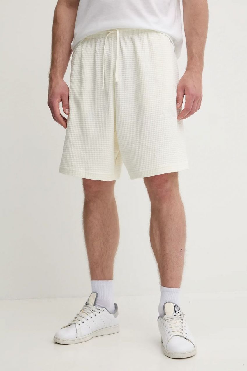 Bavlnené šortky adidas All SZN béžová farba, JL6562