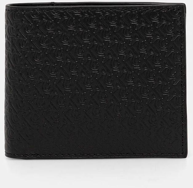 Kožená peňaženka Calvin Klein čierna farba, LV04G1085G