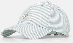 Plátenná čiapka Tommy Hilfiger zelená farba, vzorovaná, AW0AW17141