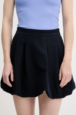 Sukňa Answear Lab tmavomodrá farba, mini, rovný strih
