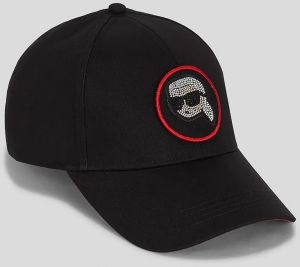 Šiltovka Karl Lagerfeld čierna farba, jednofarebná, A3W33057