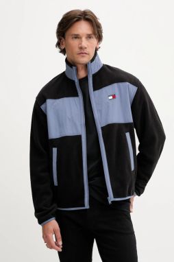 Fleecová mikina Tommy Jeans s nášivkou, DM0DM21906