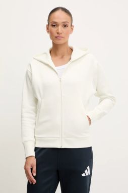 Mikina adidas All SZN béžová farba, s kapucňou, jednofarebná, JD4689